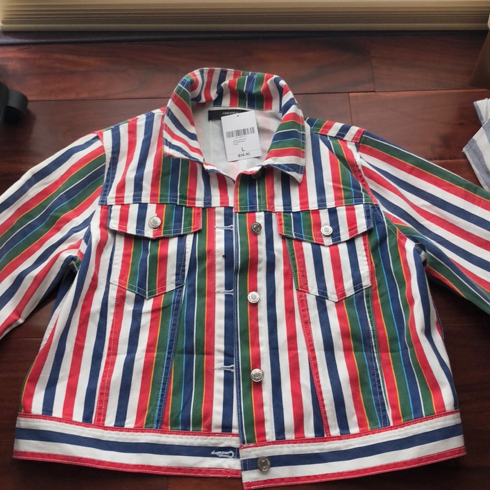 Colorful jean jacket
